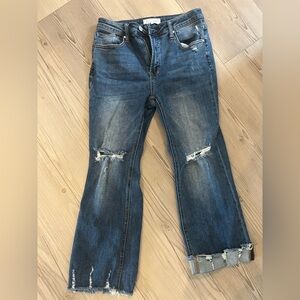 Risen Distressed Blue Jeans Size 11/30